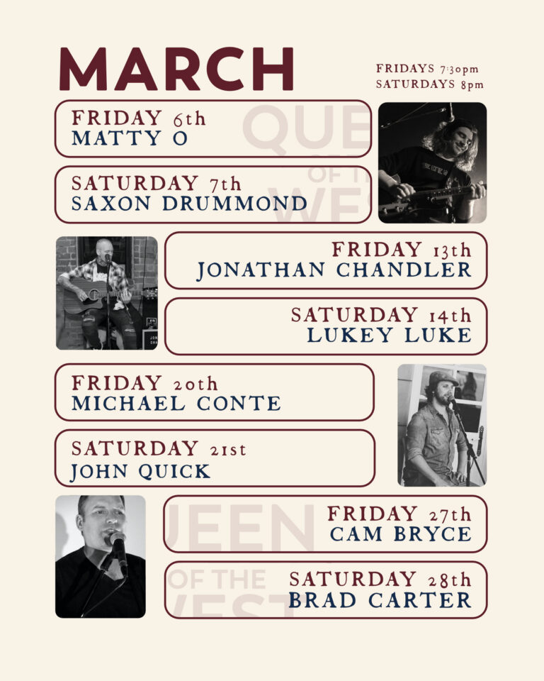 Gig Guide Monthly MARCH