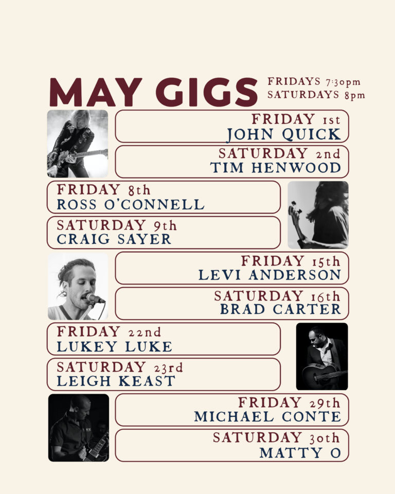 QUEEN MAY gigs webiste