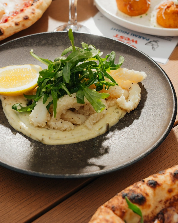 Plated fine dining food