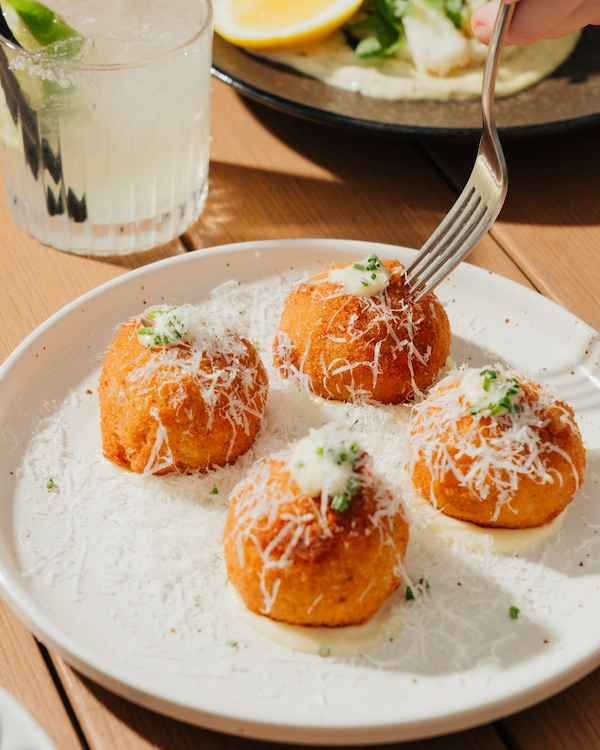 Plated fine dining food