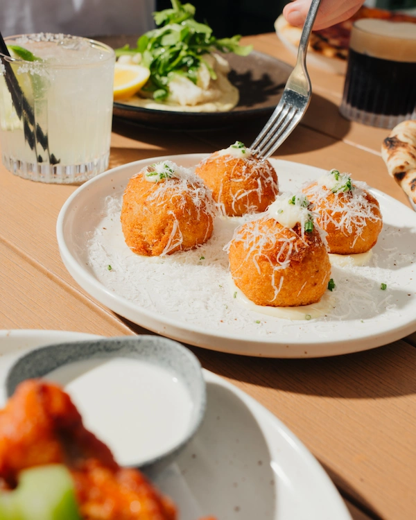 Plated fine dining food